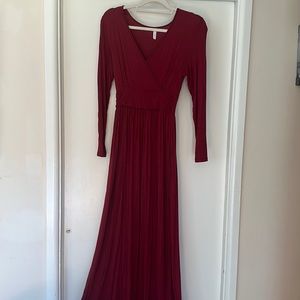 Long sleeve maxi dress